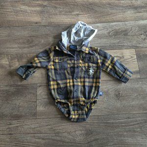 Miniville Playette long sleeve onesie with hood